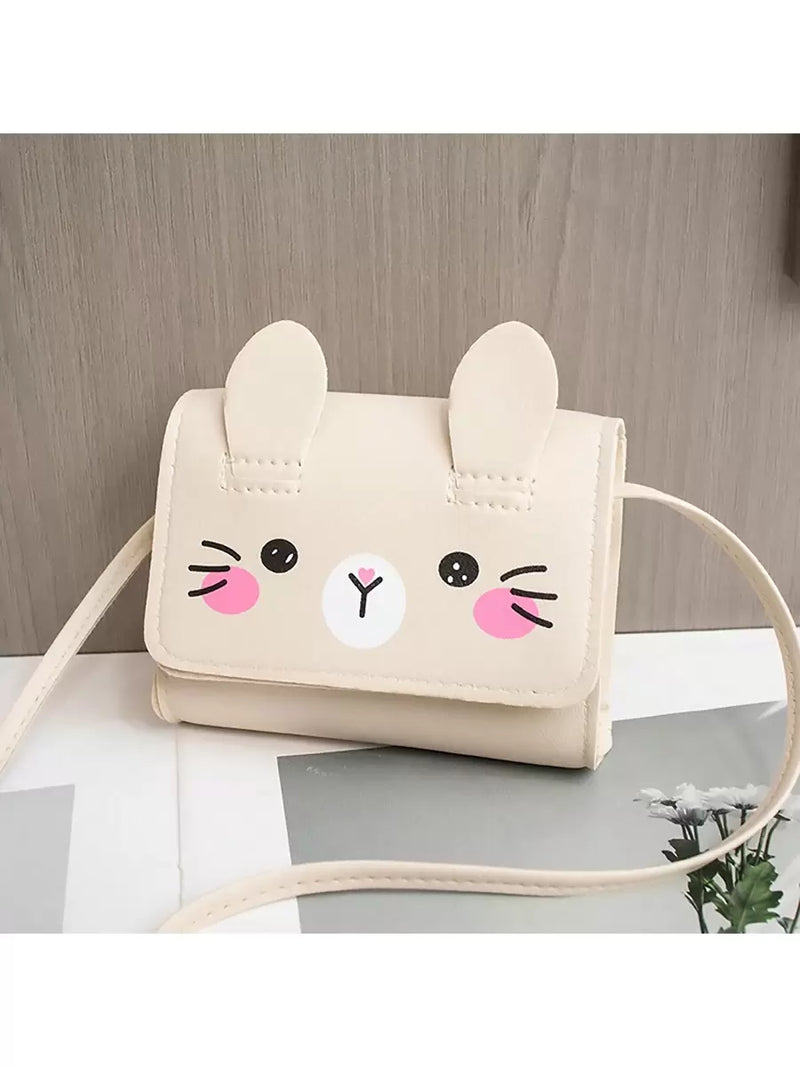 Mini cartoon kitten crossbody bag for girls

Beige kitten embroidered handbag for kids