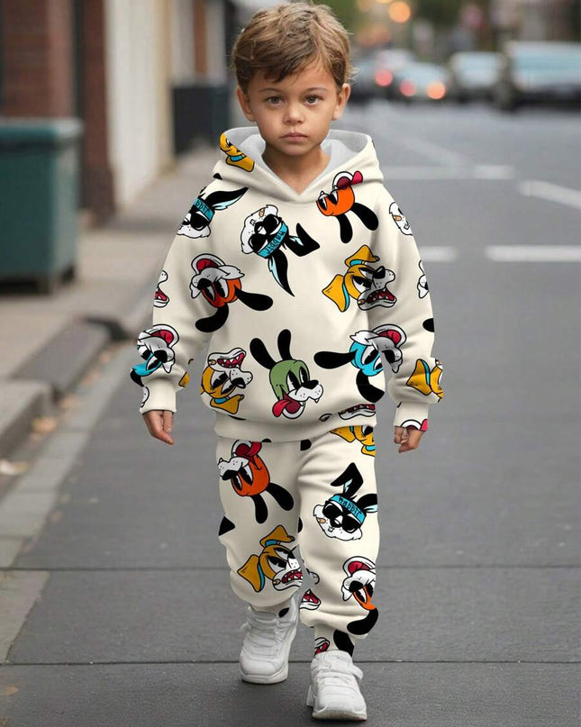 Comfortable knitted fabric hoodie for boys

Multicolor boys fall hoodie set

Stylish boys loose-fit pullover sweatshirt