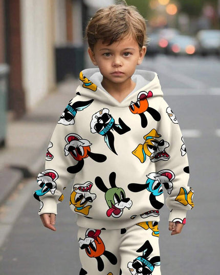 Boys casual cartoon print hoodie set

Two-piece boys pullover hoodie outfit