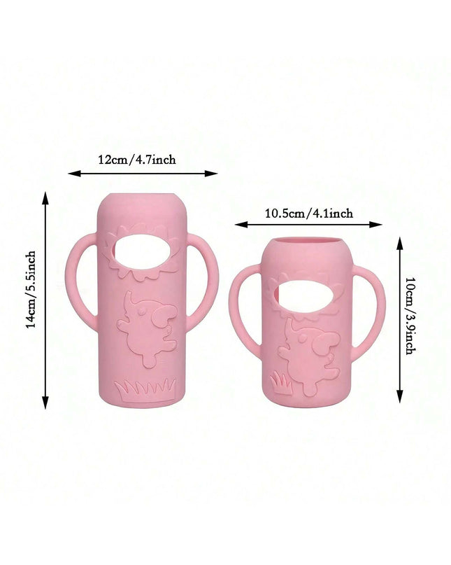 Silicone bottle handle protector for infant feeding

Adorable elephant bottle accessory for toddlers