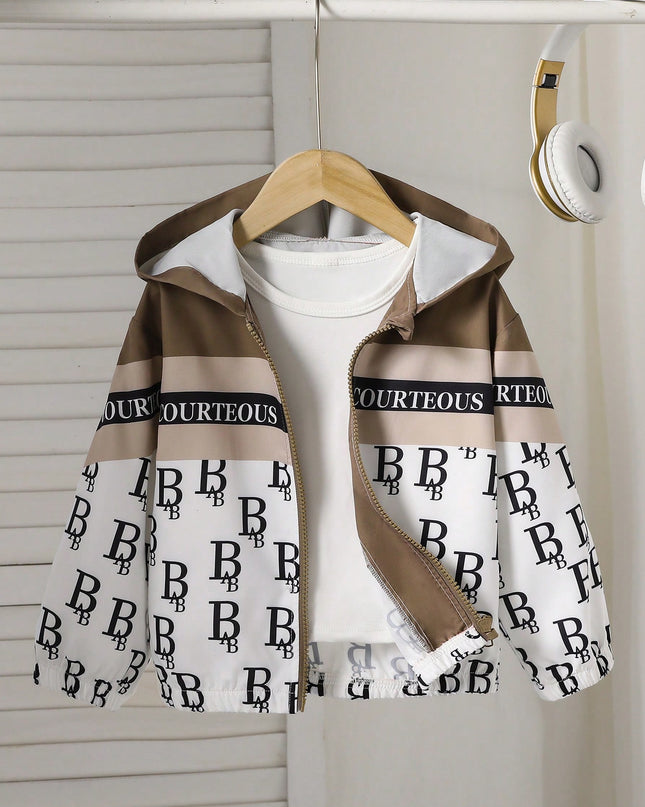 Young boys street style graphic full print hooded jacket

Casual zip-up hoodie jacket for boys spring and fall

Boys lightweight graphic jacket with hood and pockets

Trendy boys everyday casual streetwear jacket

Long sleeve boys hooded jacket with full zipper