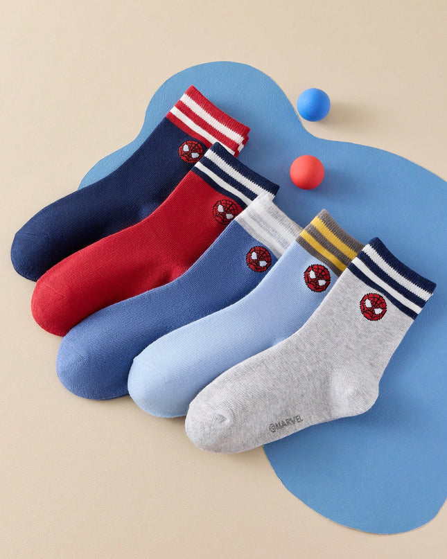High-stretch superhero socks for kids daily wear

Breathable Marvel Spider-Man socks perfect for gifts