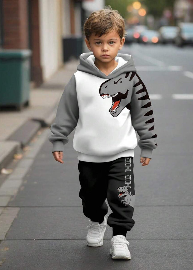 Long sleeve boys pullover hoodie with pocket

Lightweight spring and fall hoodie set for kids

Streetwear-style hoodie set for boys