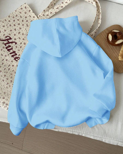 Warm kitten print hoodie with drop-shoulder sleeves

Soft cozy hoodie for girls winter outfits