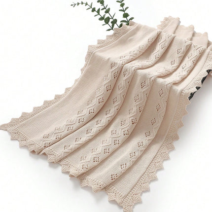 infant baby knitted swaddle blanket cotton

soft newborn swaddle blanket for winter

unisex baby wrap blanket camel color