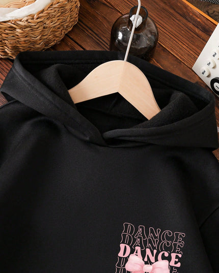 Warm non-stretch toddler hoodie in black