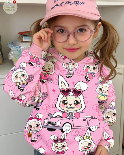 Cute cartoon driving car hoodie for young girls

Warm multicolor winter hoodie for kids