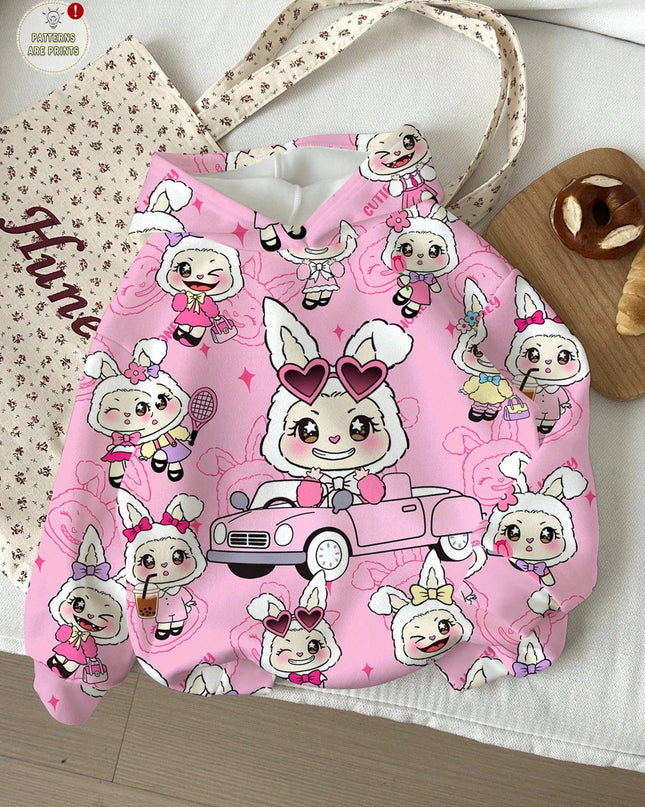 Girls cartoon car print pullover

Cozy lined hoodie for girls winter outfit